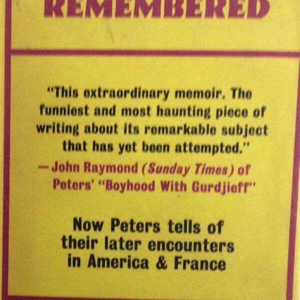 Gurdjieff Remembered