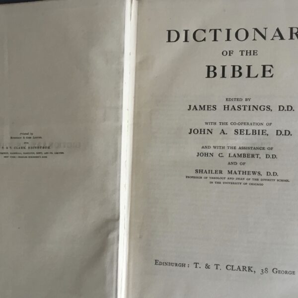 Dictionary of the Bible