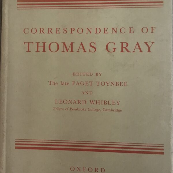 Correspondence of Thomas Gray