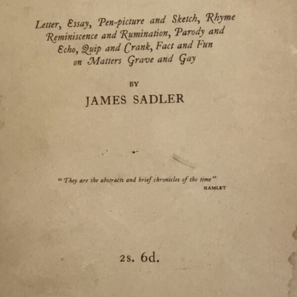 Some Annals of Adelaide