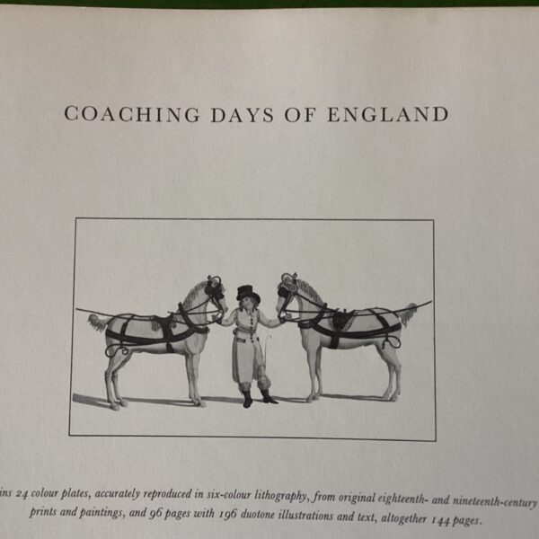 Coaching Days of England